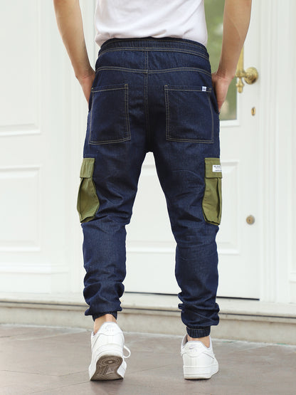 Fusion Blue Jogger Fit Denim Cargo