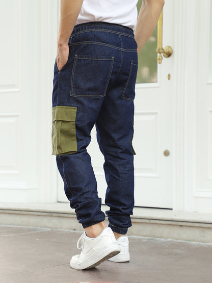 Fusion Blue Jogger Fit Denim Cargo