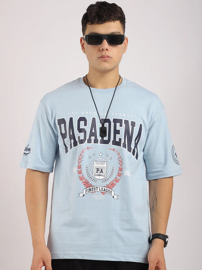 Hot Mess Sky Blue Oversized Tee