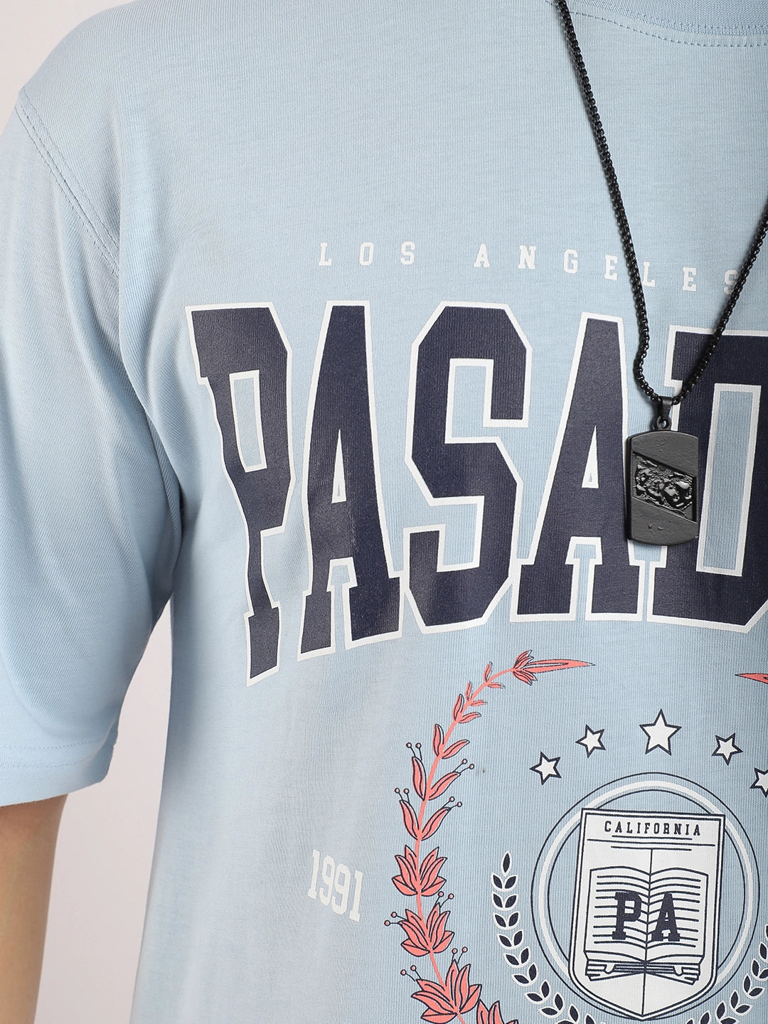 Hot Mess Sky Blue Oversized Tee