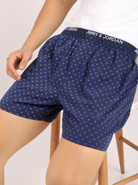 Wild Flower Navy Blue Boxer