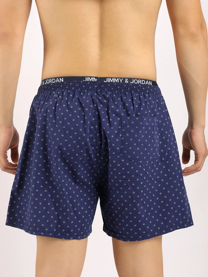 Wild Flower Navy Blue Boxer