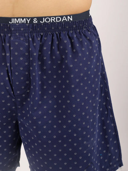 Wild Flower Navy Blue Boxer