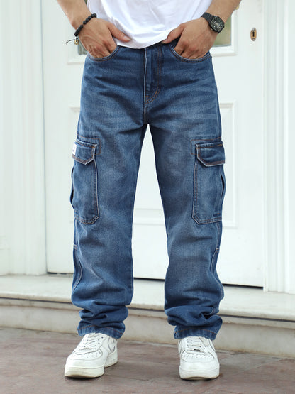 Nightline Cobalt  Blue Denim Cargo
