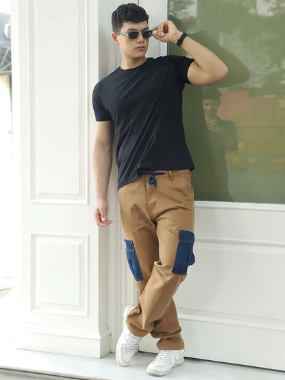 Toughcraft Caramel Brown Denim Cargo