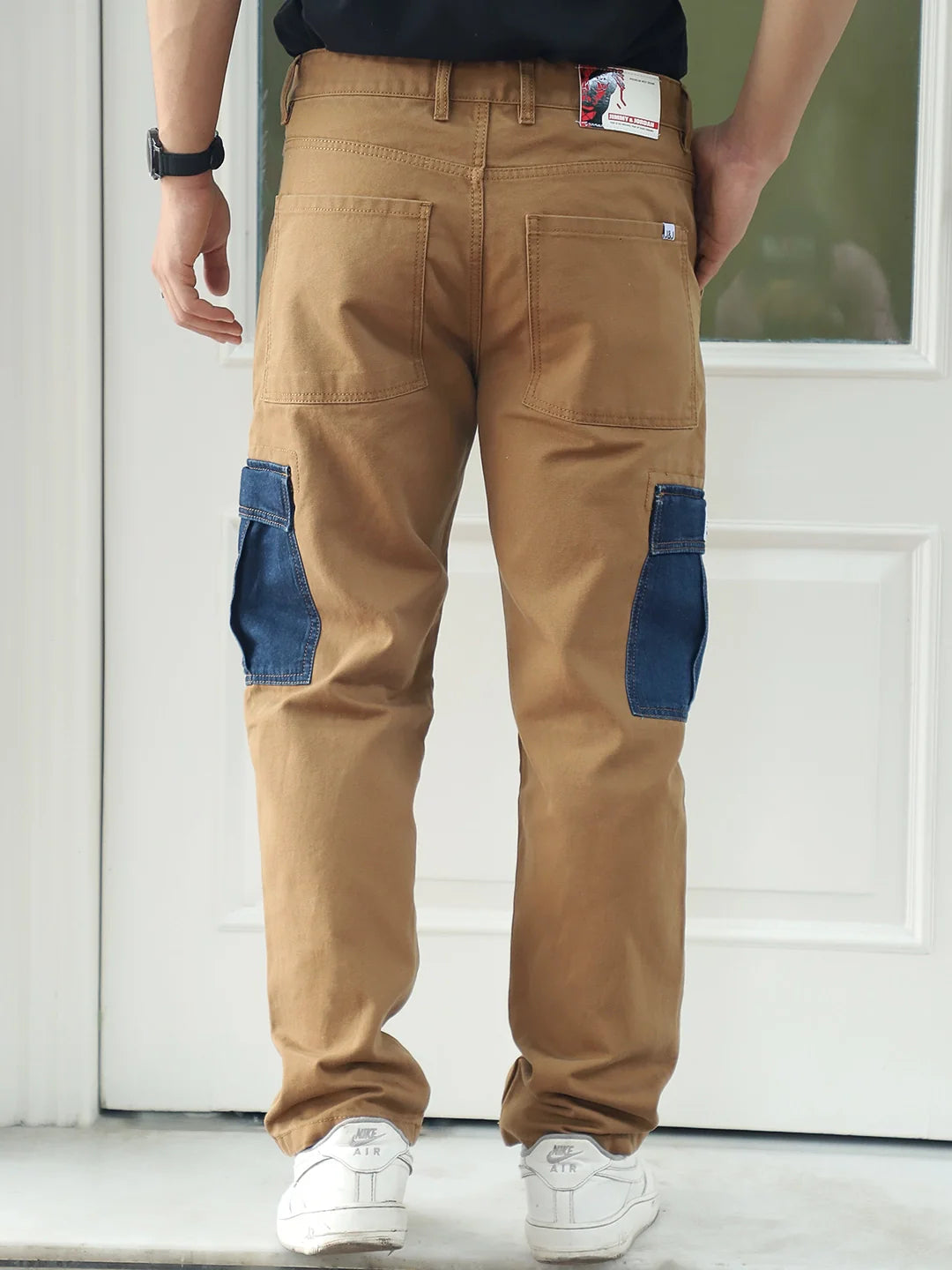 Toughcraft Caramel Brown Denim Cargo