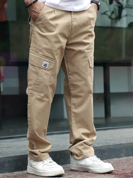 Regal Wears Beige Cotton Cargo