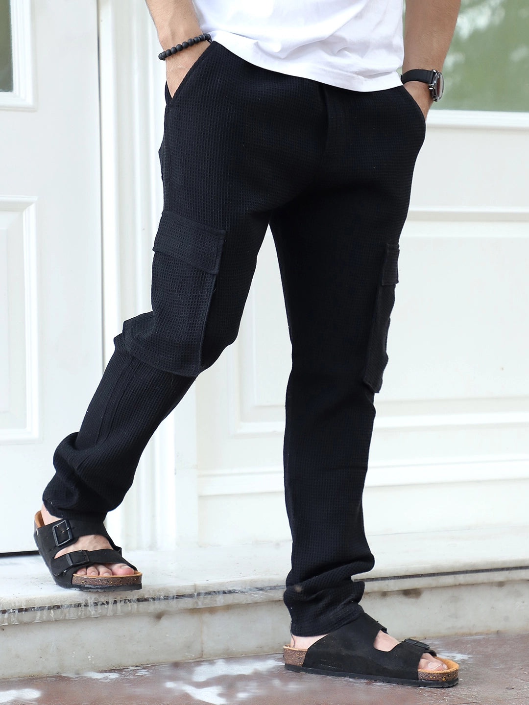 FLEX BLACK COTTON CARGO