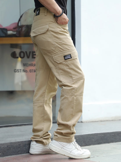 Harlow Hues Beige Cotton Cargo