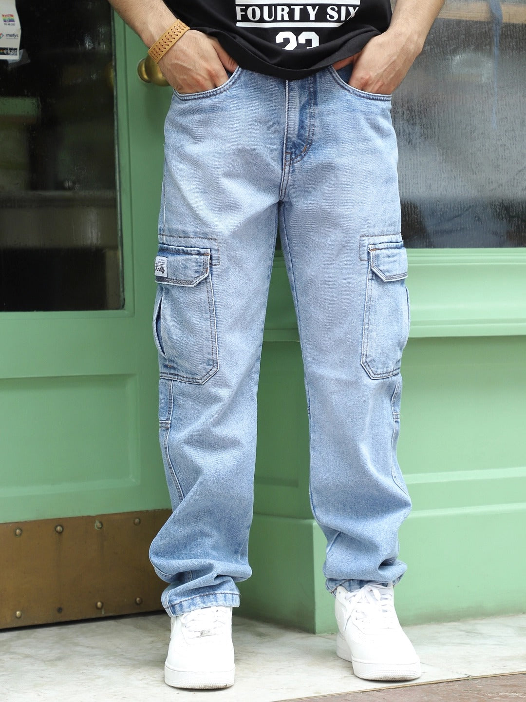 Zoom Blue Denim Cargo