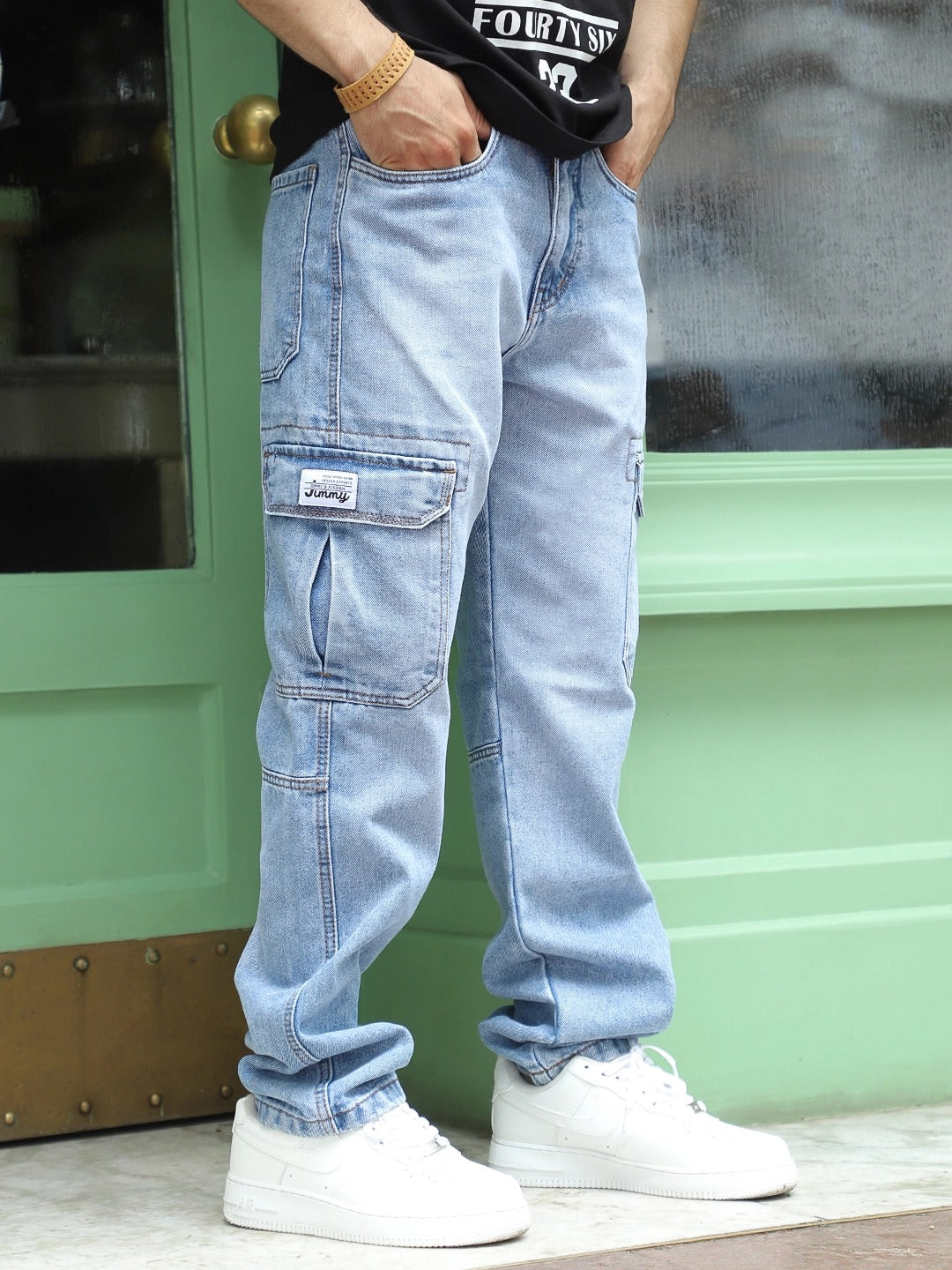 Zoom Blue Denim Cargo