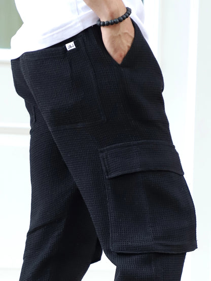 FLEX BLACK COTTON CARGO